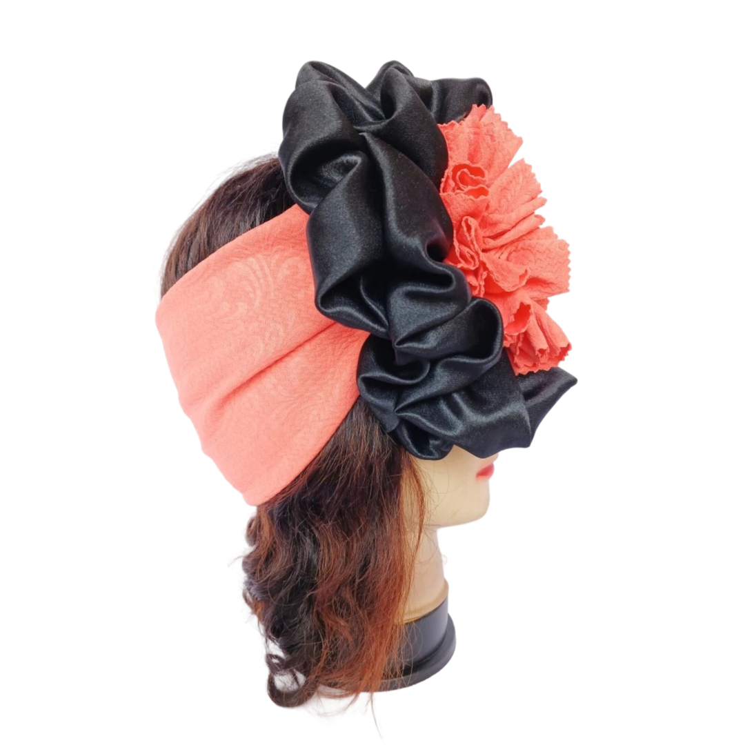 Bandeau couleur avec fleur