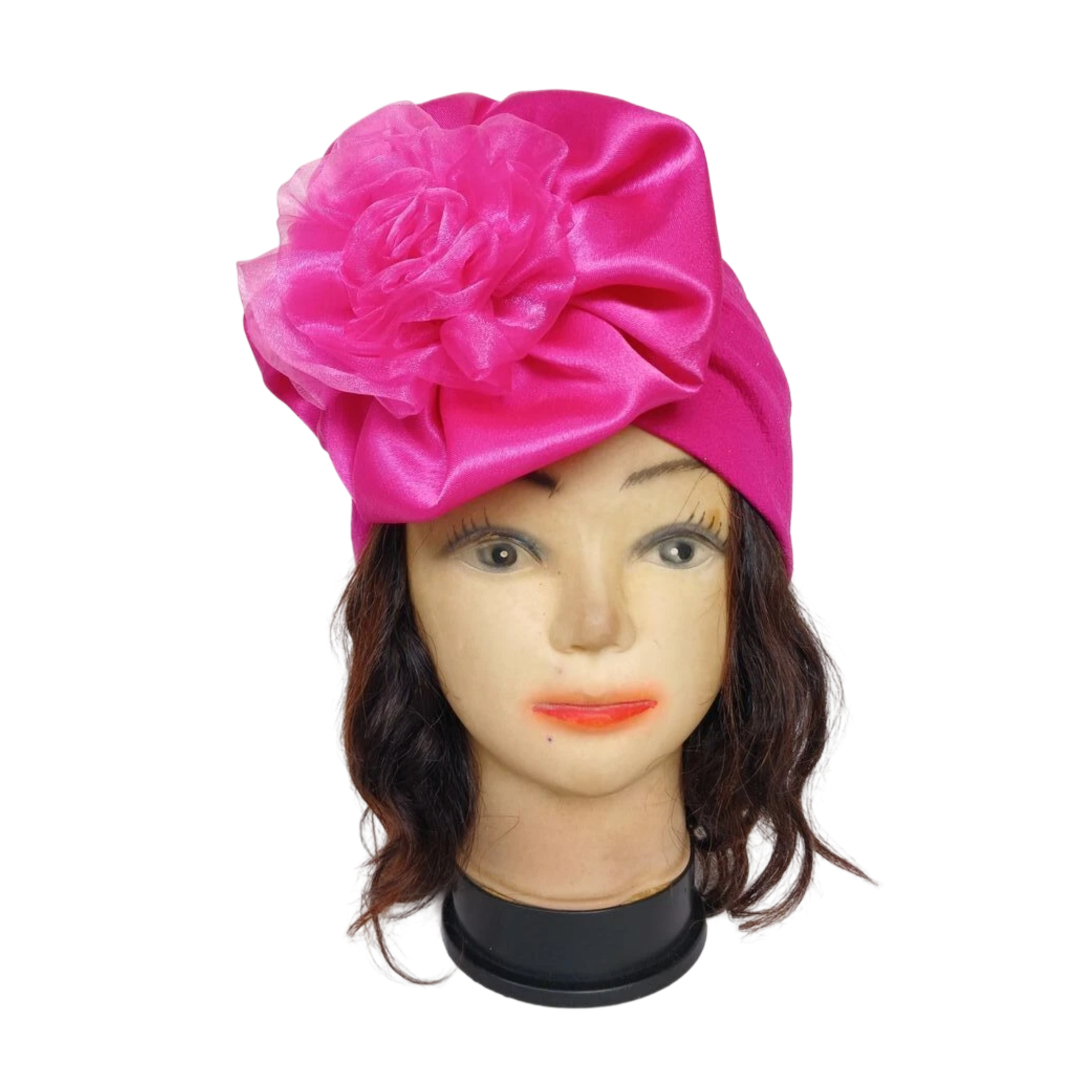 Bandeau rose avec fleur