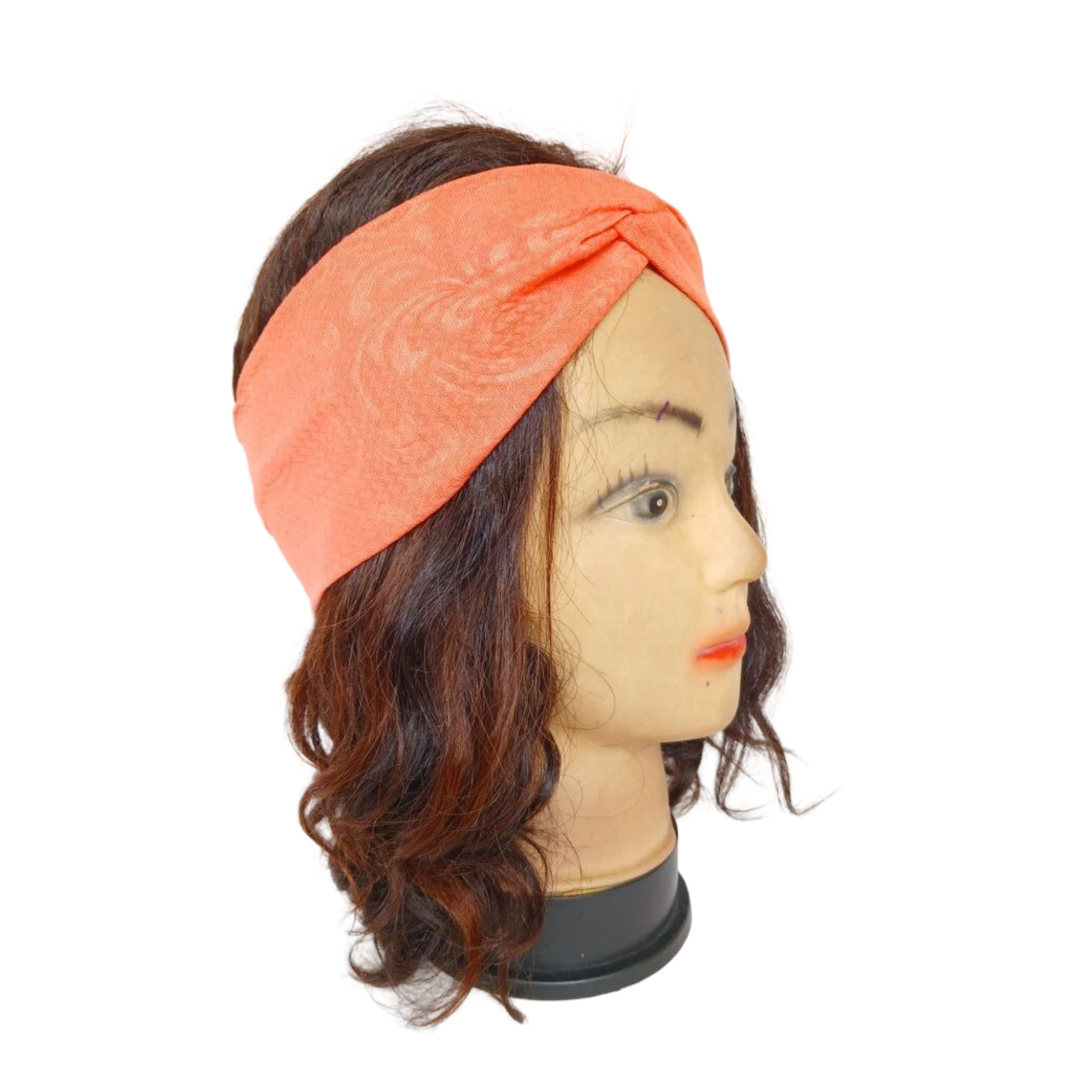 Bandeau rose saumon pour enfant