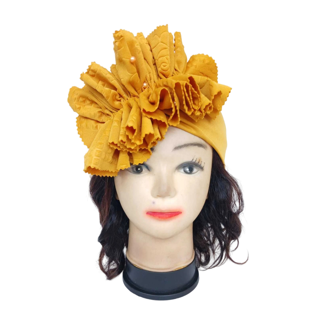 Bandeau or avec fleur