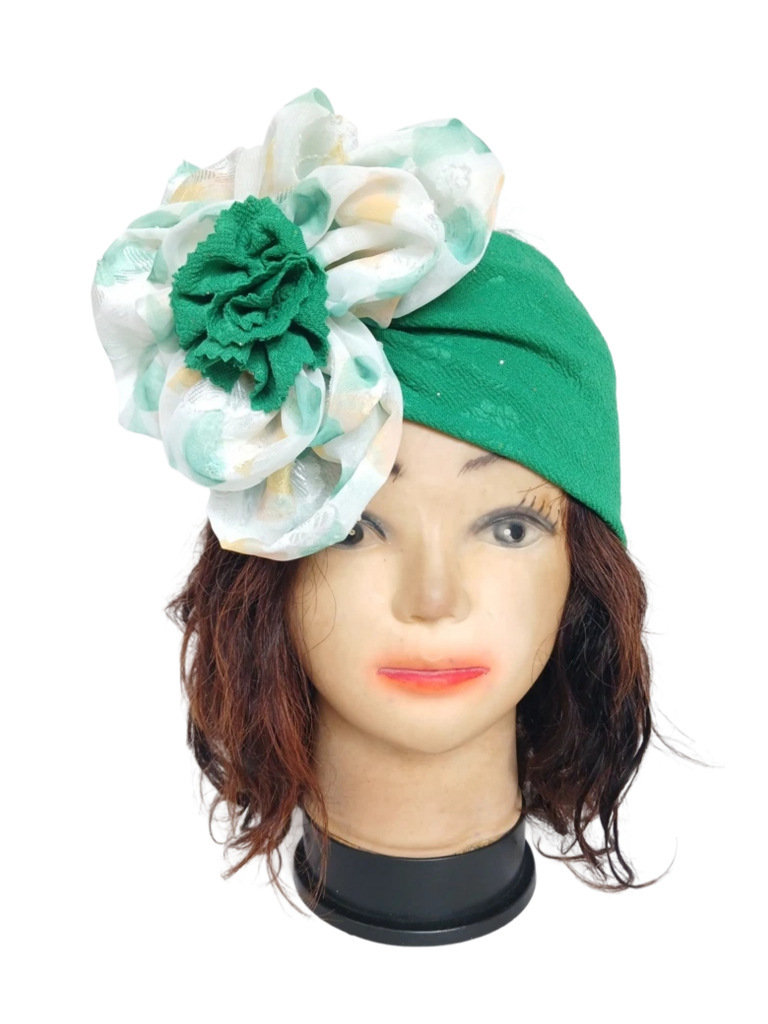 Bandeau vert avec fleur