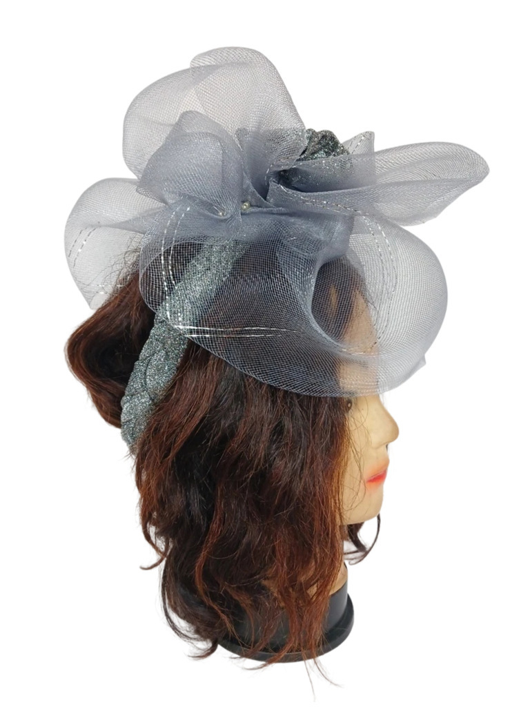 Bandeau argenté avec crinoline