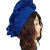 Turban bleu ouvert