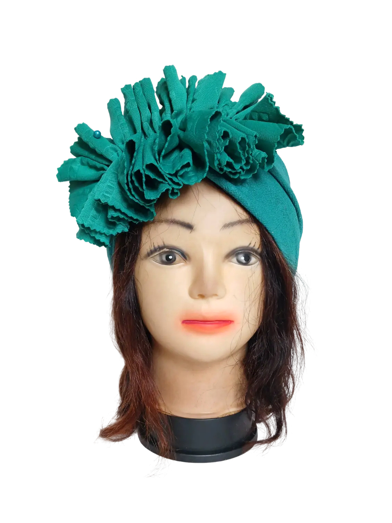 Bandeau vert avec fleur